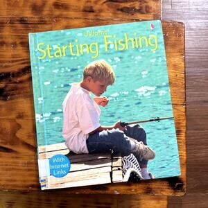 Vintage 2004 Usborne Starting Fishing With Internet Links Hardcover Book